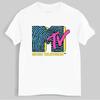 Herreklær Retro T-skjorte Vintage Rock Hip Hop TV T-skjorte Sommer Unisex Casual T-skjorte MTV Music Television Grafiske T-skjorter Tees