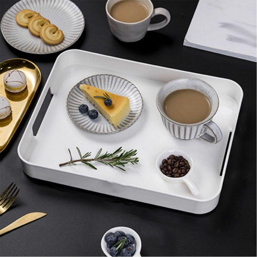 Easy-to-Clean Serving Platter Decorative Decorative Tray Breakfast Bread Plate Beverage Serving