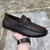 2025 Autumn New Men's Leather Casual Doudou Shoes Soft Sole Breathable Comfortable Versatile High-end Genuine Korean Version Tide