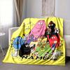 Custom 1pc Barbapapa Anniversary Celebration Blanket, Soft And Comfortable Blanket, Casual Warm, Camping Travel Blanket, Birthday Gift Q9125