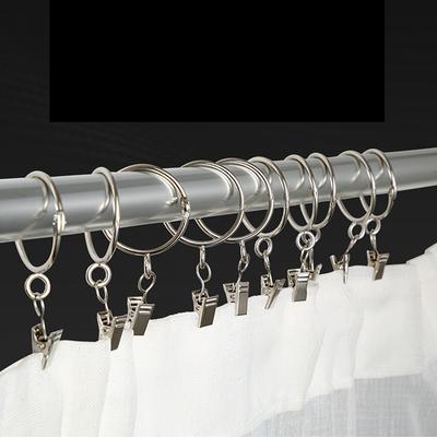 10/20Pcs Stainless Steel Curtain Clips With Hook Sturdy Durable Window Curtain Clips Home Decor Accessories