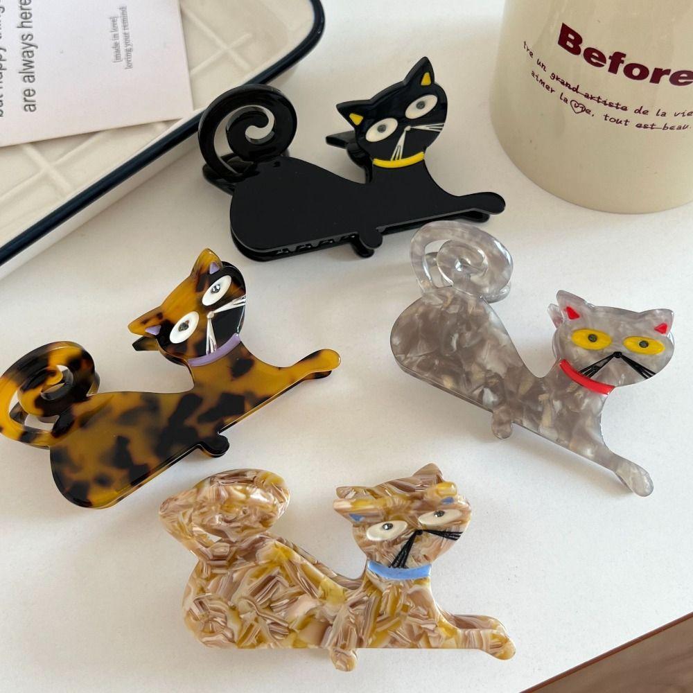 Pet Animal Hair Clip Acetic Acid Shark Clip Fashion Acetate Cat Hair Claw  Daily