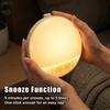 Sunrise Simulation Alarm Clock Wake Up Light 7 Natural Sounds 8 Sleep Music FM Radio Dual Alarms Snooze Colorful RGB Ambient Light