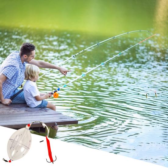 Clear Fishing Floats Φορητοί πλωτήρες με φυσαλίδες υψηλής ευαισθησίας με ρυθμιζόμενο σύρμα γάντζου Πλωτήρες πλευστότητας ψαριών Lure για ψάρεμα