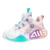 Children's basketball shoes four seasons men's and women's sports shoes breathable mesh friction sound leather velvet two cotton shoes