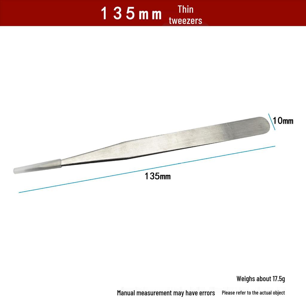 Gold-Plated Stainless Steel Tweezers for High-Temperature Jewelry Welding and Testing