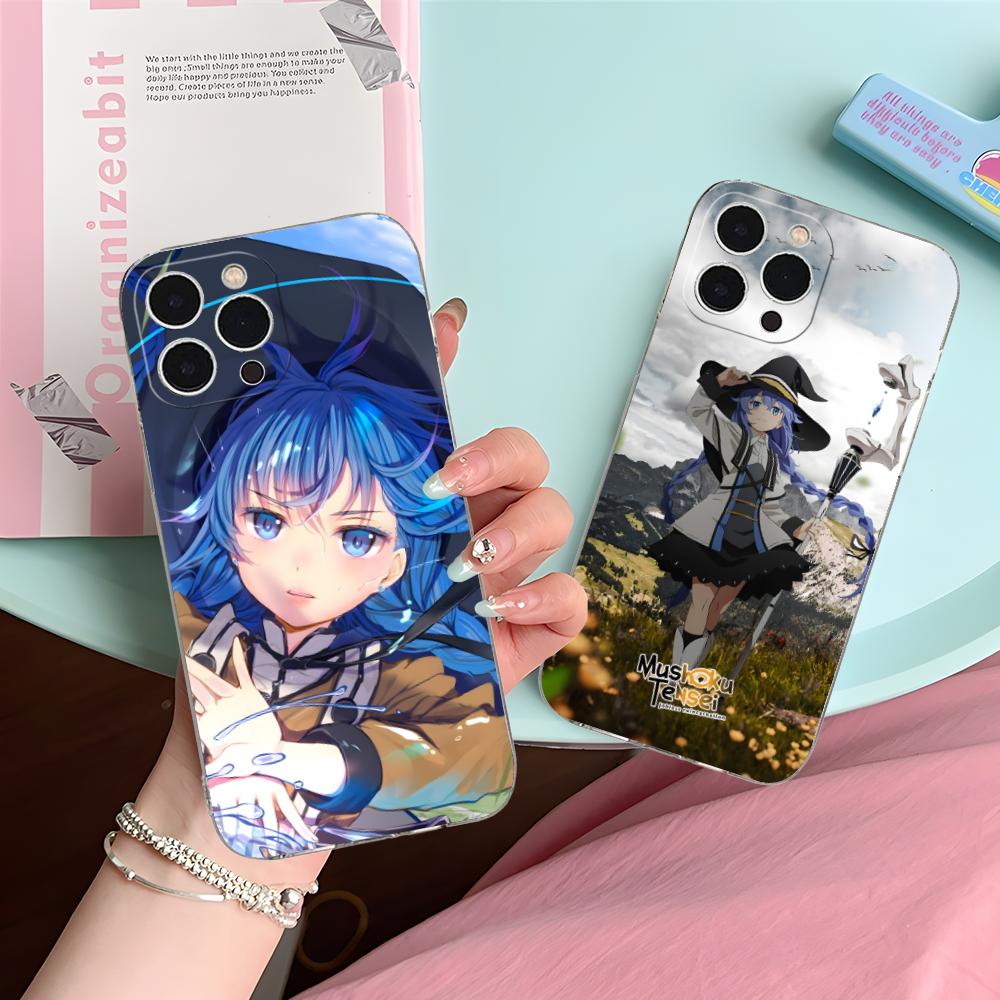 Mushoku Tensei Roxy Mobile Phone Case for iPhone 17 16 15 14 13 12 11 X XR XS Air Pro Max Plus Mini Clear Colorful Cover Luxury