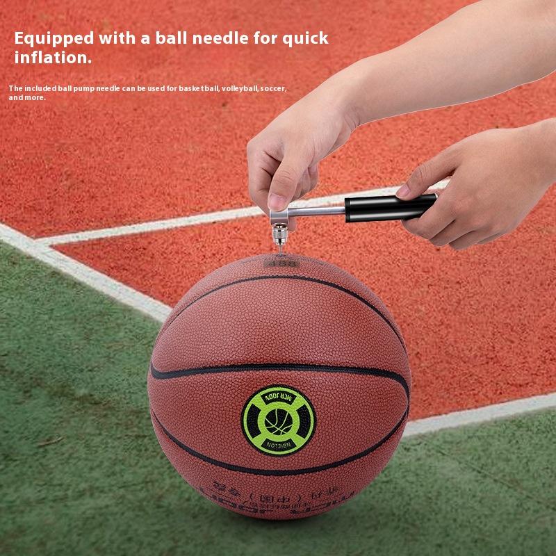 Mini Aluminum Alloy Bicycle Pump Portable Silver Pump Road Mountain Bike Pump Riding Tire Filling Pump Riding Equipment Outdoor