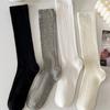 ANGEL SOCKS 1313 Pattern Half Socks See-through Summer Women's Stockings Thin Fashion Luxury Medium White Frill Socks Knee Socks