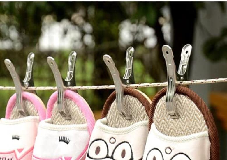 ASK Stainless Steel Pack of Rust Laundry Indoor Outdoor 6 Type A Clothespins, Medium, 9cm, 20, Clips, Pinch, Resistant, Strong, Windproof,