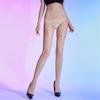 Sexy Women Lace Elastic Maid Stocking Oil Shiny Glossy Vintage Above Knee Stocking Belt Garters Stockings Fashion Dance Tights
