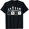 Funny Chess Periodic Table Board Game Player Graphic T Shirt Men Women Christmas Tee Shirt Short Sleeve Unisex Loose Clothing