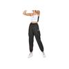Puma Small Logo Embroidered Pattern Woven Drawstring Cuff Sports Pants Women Pants Black 598496-01