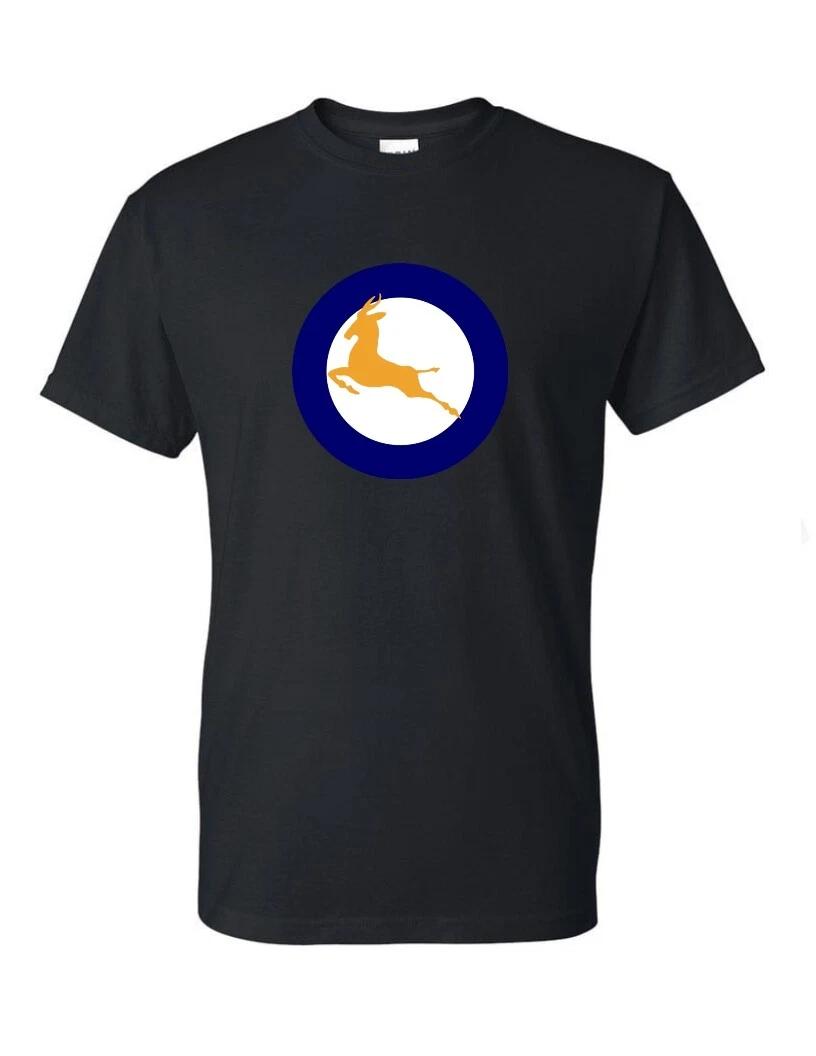 South African Air Force Roundel T-Shirt Africa Blue Gold Black White Tee Shirt L