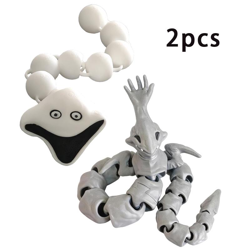 New 3D Printed Bloop Sea Monsters Gran Maja Action Figure Model Joint-movabl Creature Decor Collectible Figurines Xmas Gift