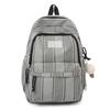 Schoolbag Backpack for Junior High School Girls Striped Small Fresh Sweet College Style Student School Bag High School Student Lightweight Class 