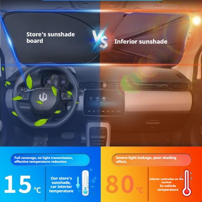 For Leapmotor T03 Car Front Windshield Sunshade Umbrella Sun Visor Sun Protection Heat Insulation Window Cover Car