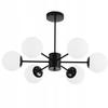 Pendant Lamp Ceiling Chandelier Balls Black Modern Led Milky