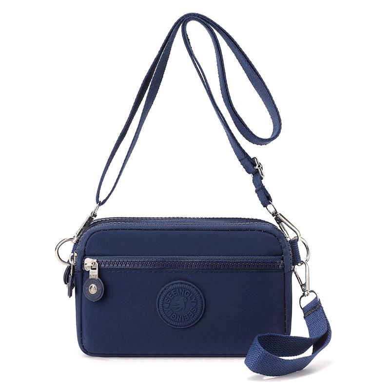 

Crossbody Bag Lightweight Nylon Small Bag Women s Multi-Layer Pocket Shoulder Bag