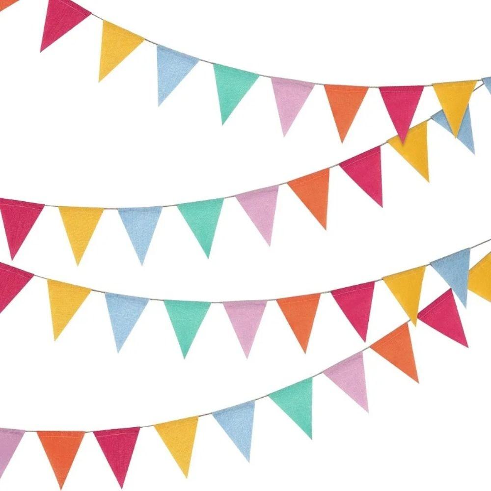 

Colorful Banner Birthday Pennant Flags Easter Pull Flag Kindergarten