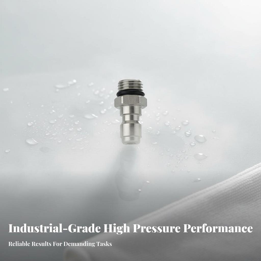 6x2 Pieces Stainless Steel Pressure Washer Connector M14x1.5 Male Female Kit Heavy Duty