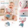 Baby Rattle with Soft Sponge Grasping Stick, Infant Sensory Toy for and Baby