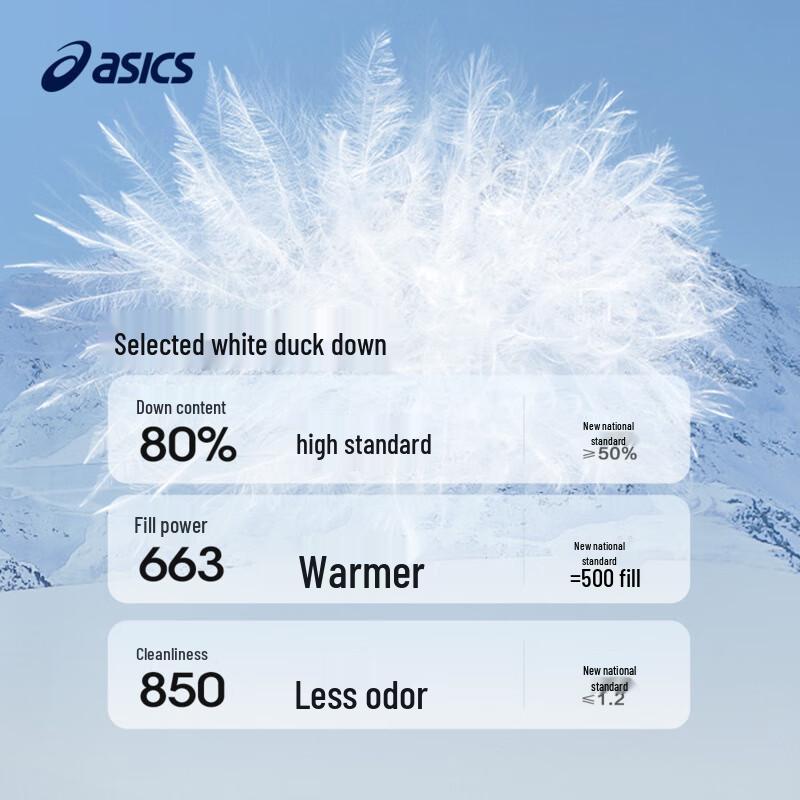 Asics Kids' 2024 Winter 3-Proof Mid-Long Down Jacket