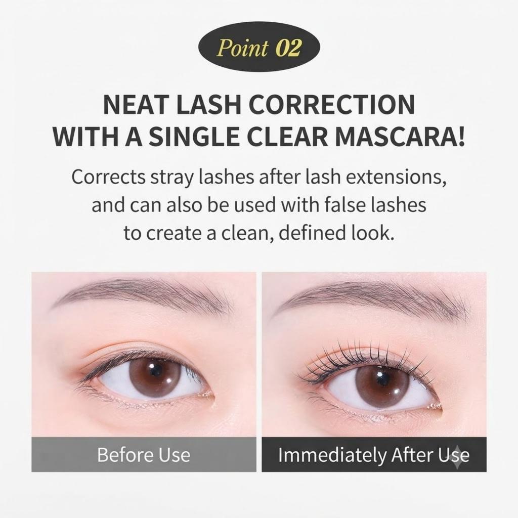 MISSHA No Retouch Lash Correction Mascara Clear 9.5g