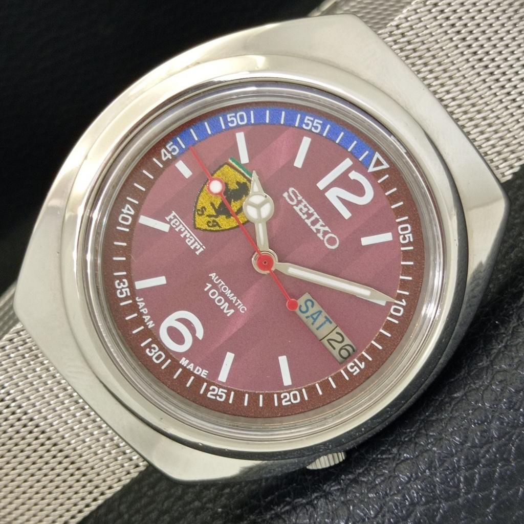 

SEIKO AUTOMATIC VINTAGE 7009A JAPAN MENS FERRARI DIAL WATCH a700405-5 R203-a700405