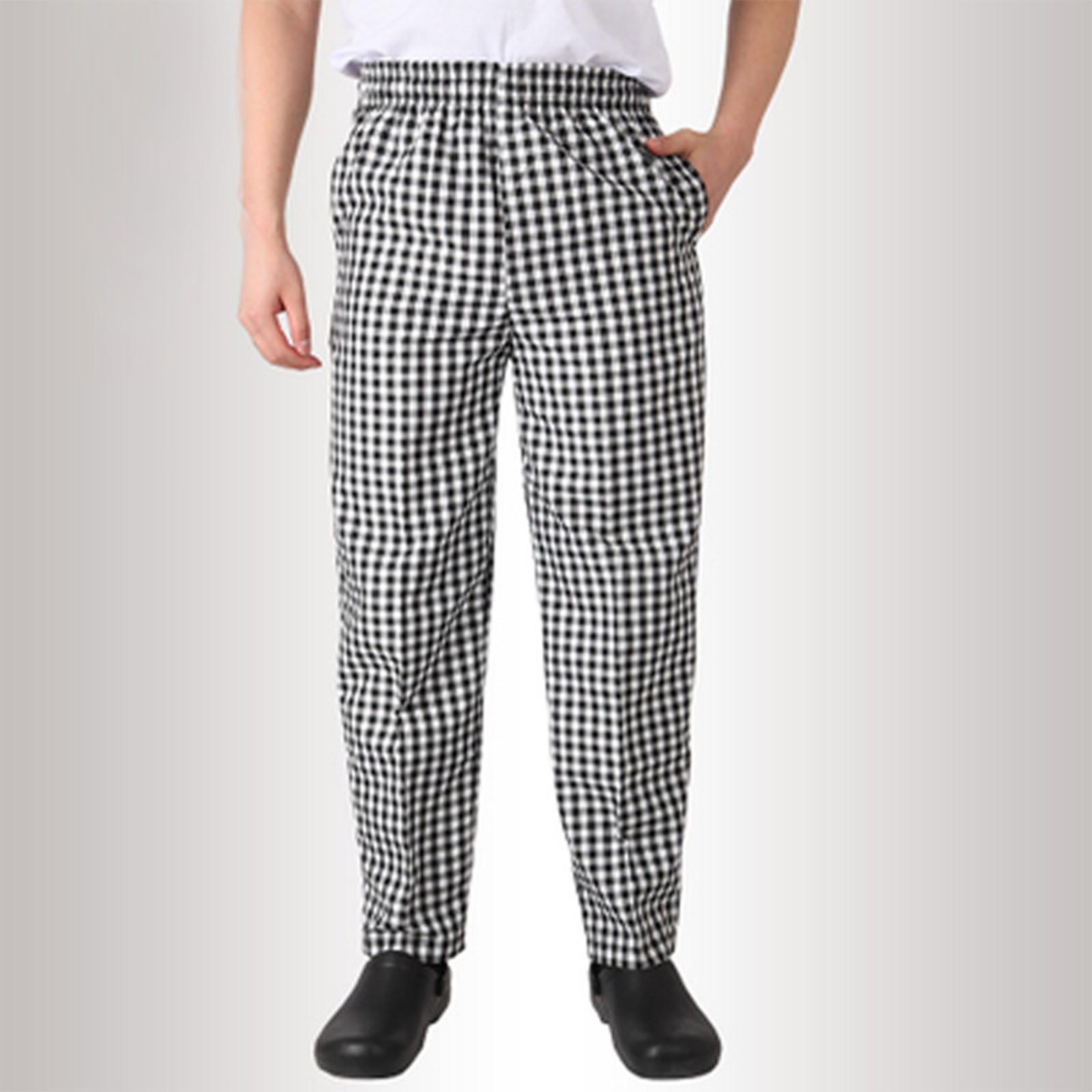 

Штани готельної форми, кухонні смугасті штани кухаря, еластичні штани офіціанта ресторану XXL