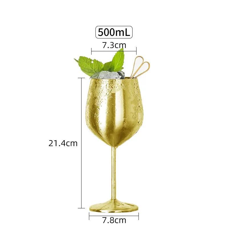 304 Stainless Steel Stemmed Cocktail & Wine Glass – Martini, Champagne, Bar Cup