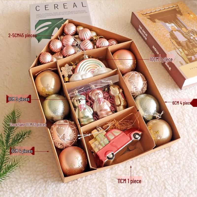 2025 Large Luminous Christmas Tree with Ornaments for Indoor Decoration
