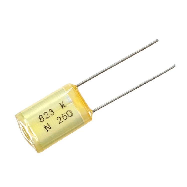 10Pcs Premium Capacitors 250V 823K with Two Metal Pins Easy Installation for Guitar Sound Output Quality Enhancement