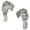 Fox Terrier Wire – Brooch with a Clip, Holder for a Start Number – Design 01 | Art-Dog