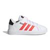 Adidas Grand Court J White Bright Red Kids Sneakers Cloud-White Core-Black IG4840