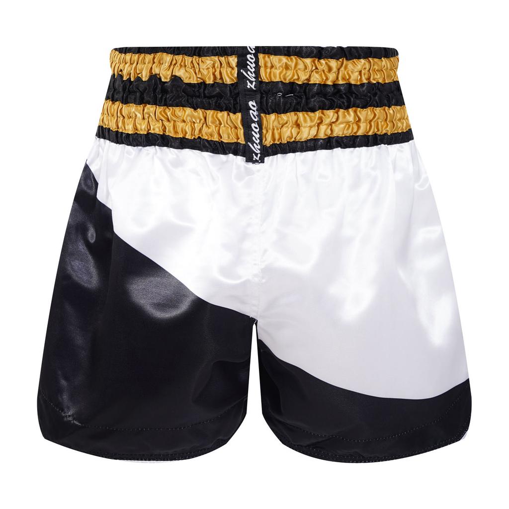 Jungen Patchwork Boxshorts Color Block Breiter Bund Seitenschlitz Trainingsshorts