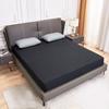 Solid Color Fitted Sheet Breathable Bedsheet Mattress Protective Cover Soft Bedding Non-slip Bed Cover Suitable for Home Master Bedroom Guest Bedroom