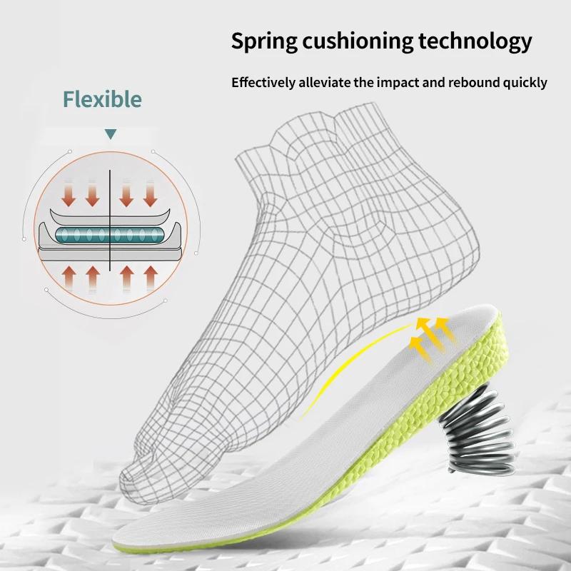 1Pair Sports Shock Absorption Insole for Feet Height Increase Templates Men Women Shoes Insoles 1.5cm/2.5cm/3.5cm Growing Sole