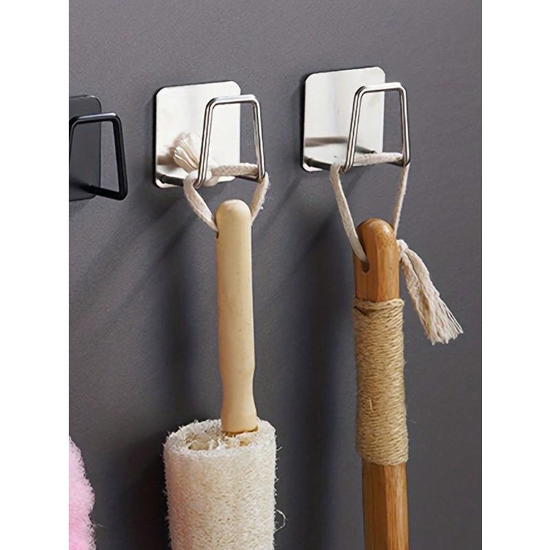 Stainless Steel Kitchen Sink Organizer - Adhesive, No-Drill Sponge Holder & Draining Rack | Wall-Mounted Storage Hooks For Cloths & Accessories
