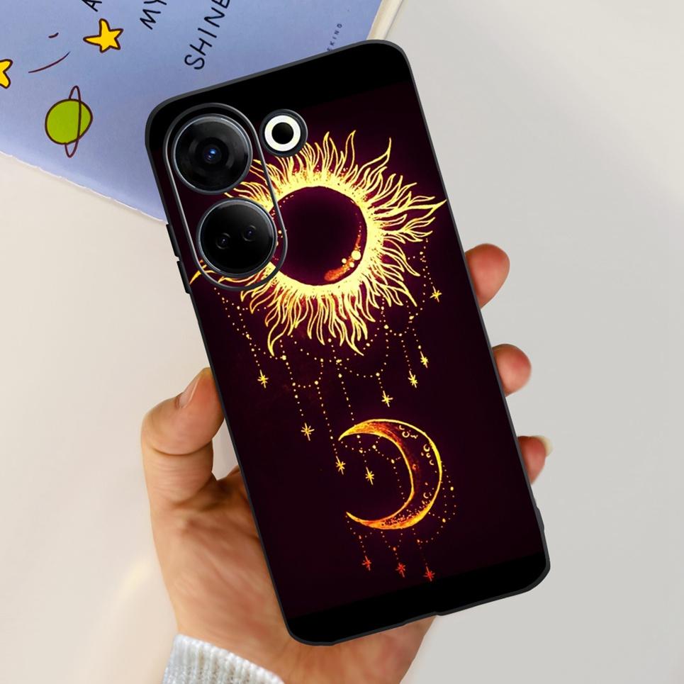 For Tecno Camon 20 Pro 4G 5G Case Cute Cat Cartoon Love Heart Liquid Silicone Shell For Tecno Camon 20 Premier Camon20 4G Funda