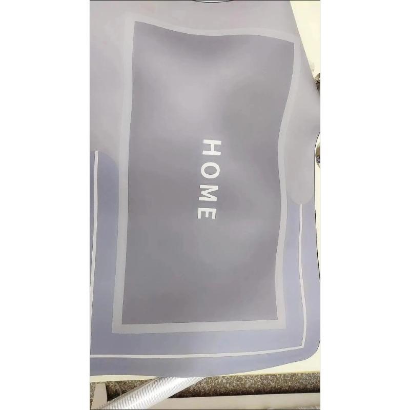 Bathroom Absorbent Floor Mat, Anti Slip Diatomaceous Mud Foot Mat, Quick Drying Toilet, Anti Fall Toilet Door Mat, Foot Mat