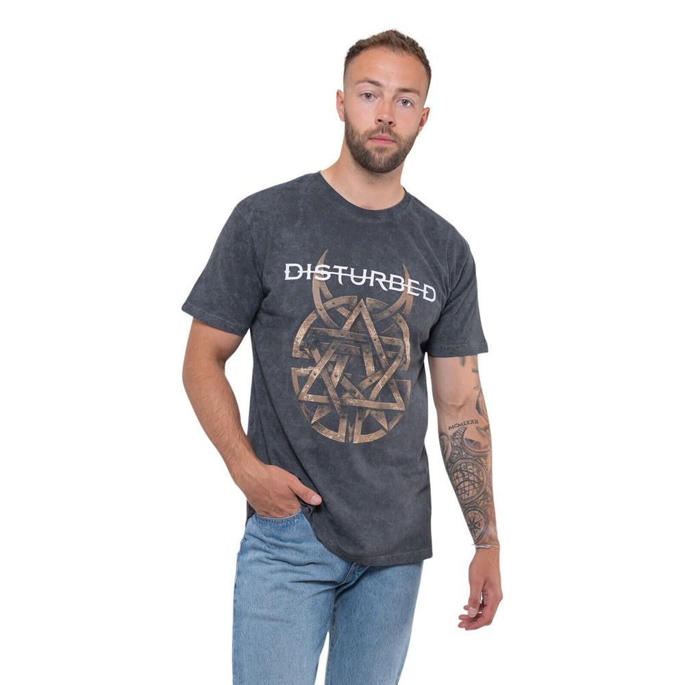 Disturbed Unisex Adult Riveted T-Shirt