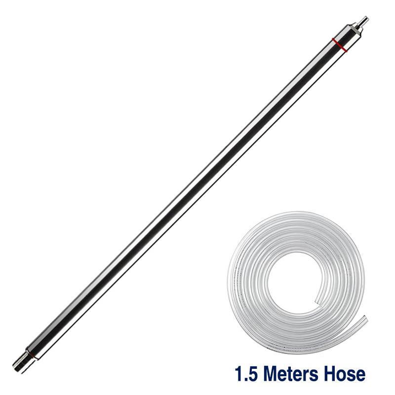 Elecqueen Spring Loaded Bottle Filler,Stainelss Steel Tip Bottling Wand with 3/8'' Tubing, Homebrew Large Traffic Beer Transfer
