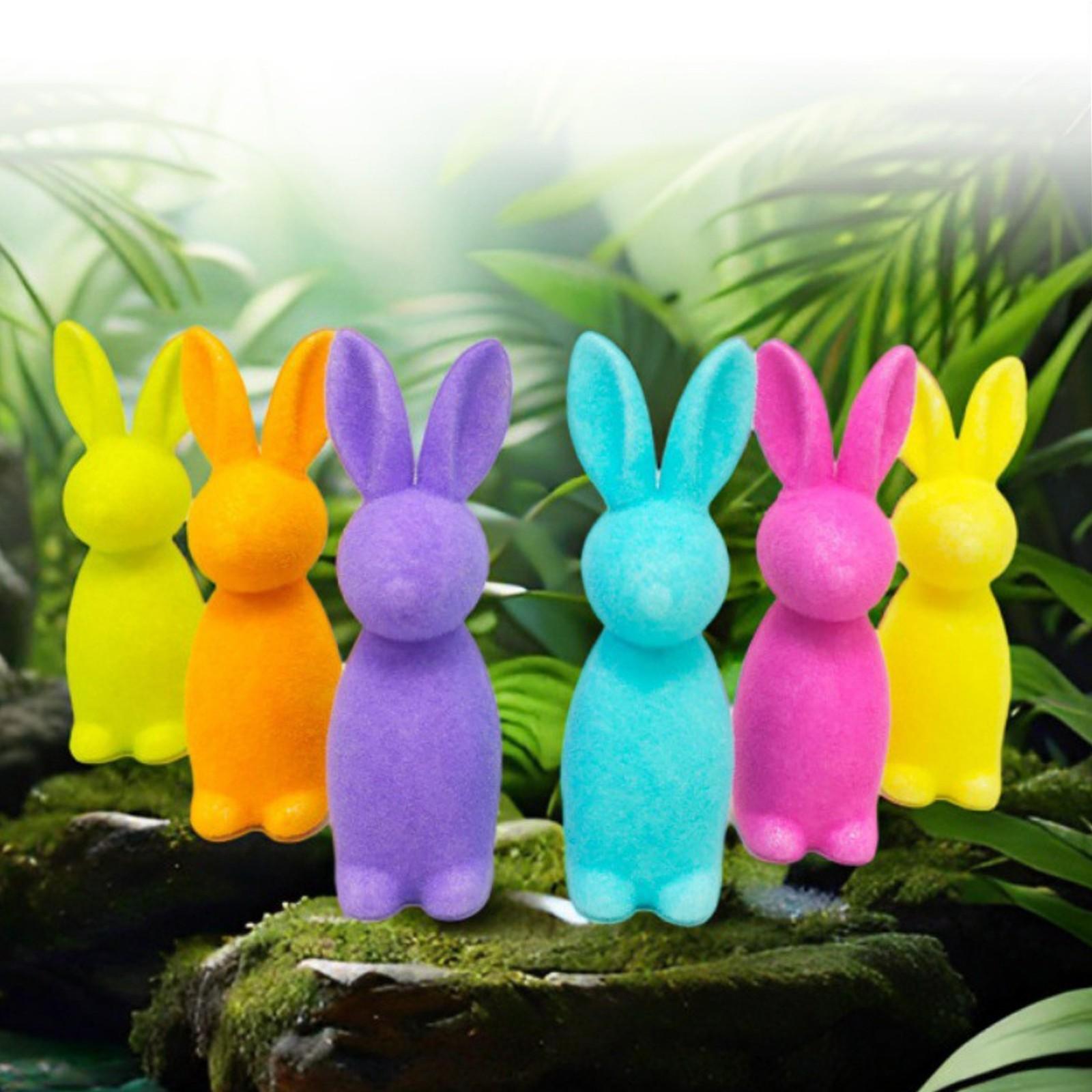 

Пасхальные стаи украшений Мягкий кролик Пасхальное украшение Сцена Макет One Size горячий розовый