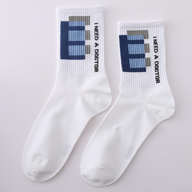 New Men's Socks Funny Men's  Crew Harajuku Hip Hop Thick Cotton Socks Women Novelty Cartoon Sock Combed Cotton Socks