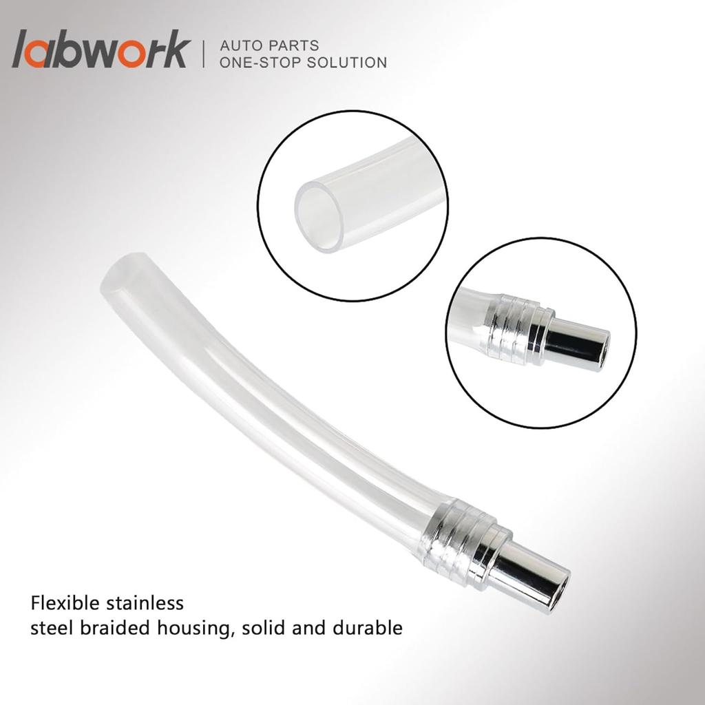 Labwork Flexible Stainless Oil Dipstick Replacement For LSX LS1 LS2 LS6 4.8L 5.7L 6.0L 6.2L Engines
