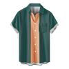 Men'S Casual Lapel Beach Holiday Wear Fashion Shirt Hawaiian Short-Sleeved Shirt