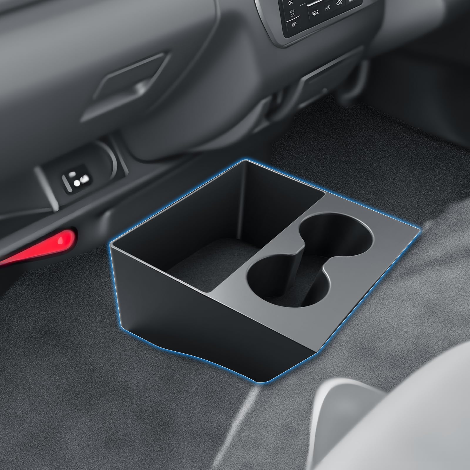 

BIBIBO Toyota Hiace 200 Series Console Console Late Model 200 Series Hiace Custom Easy Velcro Closure Box, Tray, Accessories, Parts, Non-Slip, чёрный