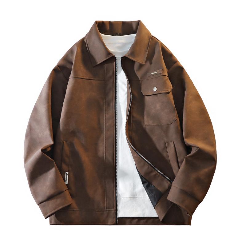 New PU Leather Jacket Casual Large Size Jacket High Quality Top Coat