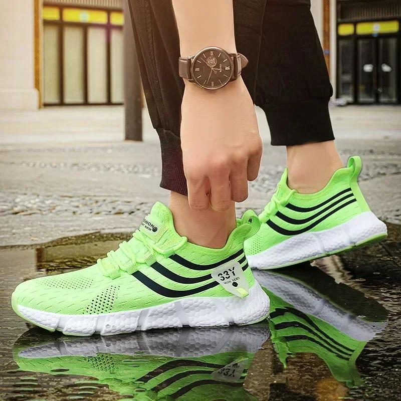Men's Shoes Outdoor Sports Shoes Sneakers Light Walking Shoes Mesh Breathable Casual Fashion Running Shoes For Women Tenis Shoes